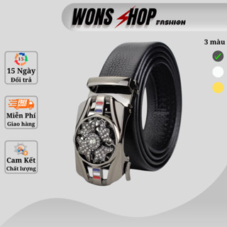 Thắt lưng nam mặt xoay 360 khóa tự động dây da mềm cao cấp dây nịt nam M2 thời trang trẻ trung học sinh trung niên giárẻ