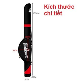 Bao đựng cần câu lure 1m3 dạng cứng bao đựng cần câu tay cao cấp