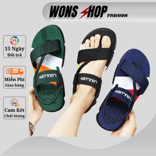 Sandal nam xỏ ngón wons28 size 37- 44 quai vải co giãn dép quai hậu đế bằng 2 lớp êm ái cho học sinh thanh niên giá rẻ