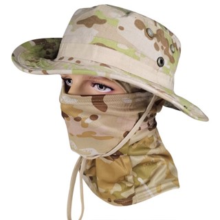 Combo mũ vành và khẩu trang chống nắng cho cả Nam và Nữ.