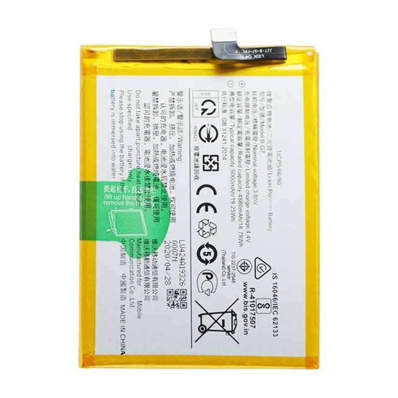 Pin vivo Y3,Y11,Y12,Y15,Y17,B-G7 dùng chung zin cũ bóc máy