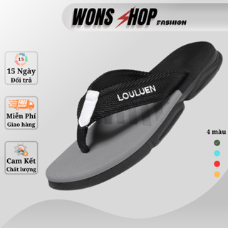 Dép tông nam cao cấp cho mùa hè 39-44 quai vải đế bằng êm ái Wons32 dép xỏ ngón, dép kẹp cho học sinh thanh niên giá rẻ
