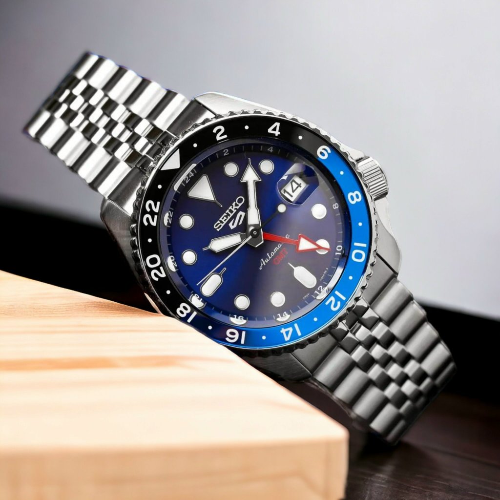 ĐỒNG HỒ NAM CHÍNH HÃNG SEIKO SSK003K1 Automatic Sport Batman GMT Blue Size 42 Phong Cách Mạnh Mẽ và 