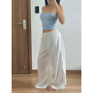 NECCI.SAIGON | QUẦN ỐNG RỘNG LƯNG RÚT CẠP THẤP (MỎNG)