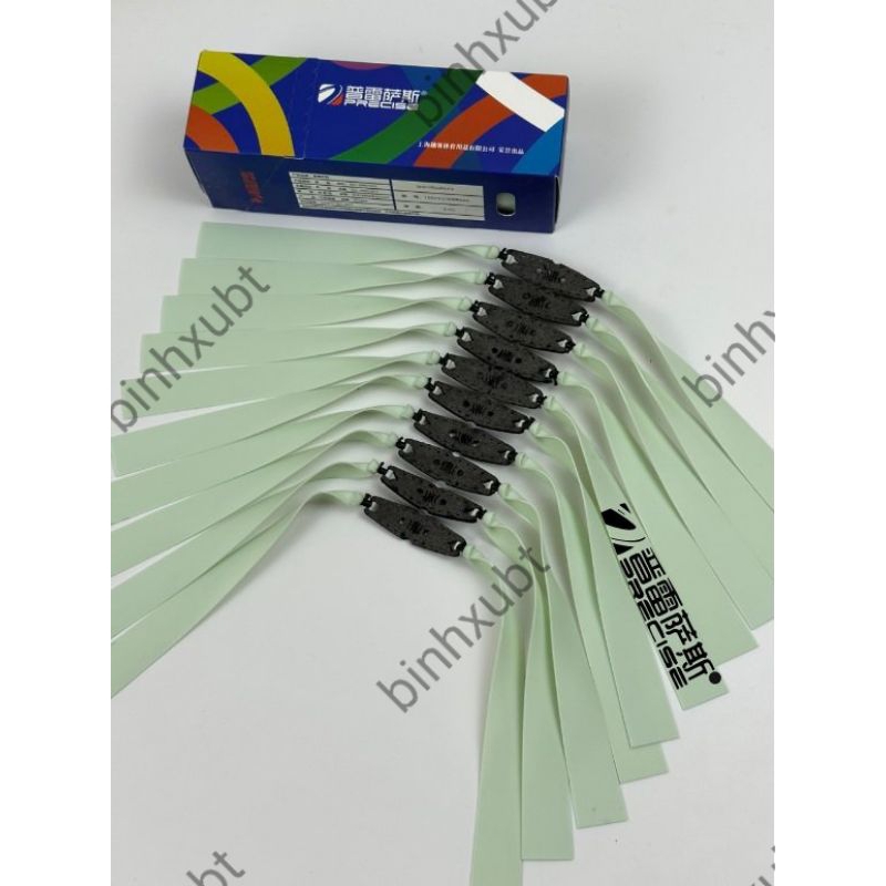10 Bộ Dây Thun PRECISE V5 Trắng Cột Sẵn Cột Da Bx Xám