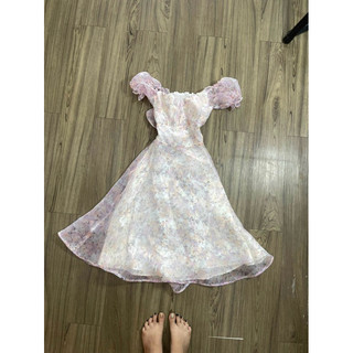 Đầm hoa second hand, đầm si size S