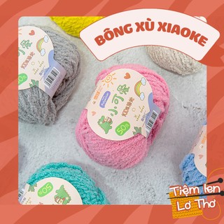 Len bông xù Xiaoke sợi 3mm cuộn 50g - full 56 màu