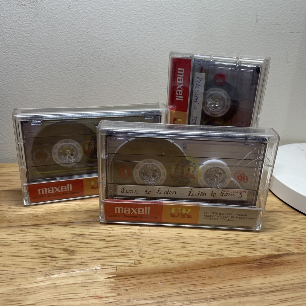 { HOT} Bộ 3 băng cassette Maxell UR đã ghi 1 lần, thiết kế đẹp, chất lượng bền, âm thanh thì sống động