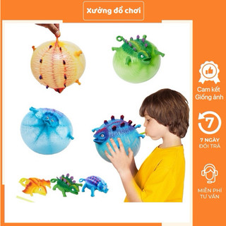 Đồ Chơi Squishy Thổi Bong Bóng Hình Khủng Long