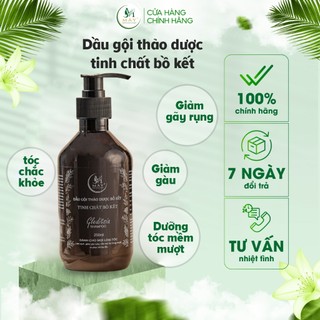 Dầu gội thảo dược bồ kết thuần chay cô đặc chai 250,500ml, Dầu gội thiên nhiên chống rụng kích thích mọc tóc nhanh dài