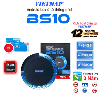 Android box ô tô vietmap bs10 dẫn đường s2 , vietmap live, kết nối sim 4g, ap carplay android auto