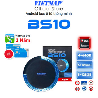 Android box ô tô Vietmap BS10 Dẫn đường S2 , Vietmap Live, Kết nối Sim 4G, AP Carplay và Android Auto