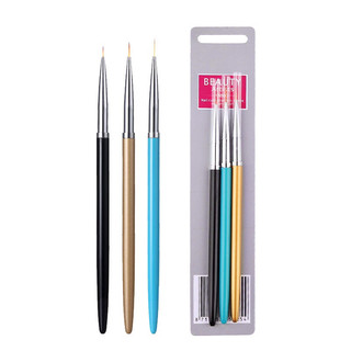 Set cọ râu 3 cây từ ngắn đến dài 3 cây kích cỡ khác nhau long cọ mõng mềm dễ vẽ nét thích hợp cho các bạn hv mua về vẽ