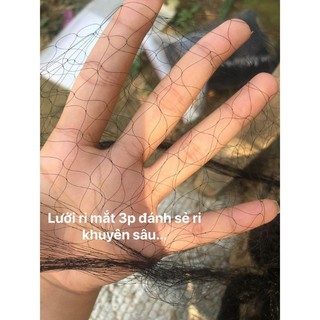 1 tay Lưới bẫy chim tàn hình dài 20m mắt 3p đánh ri,khuyên,sâu,hút mật,sẻ chào mào