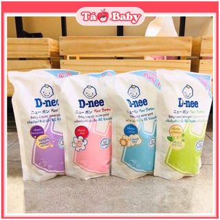 Nước giặt Dnee chính hãng túi 600ml nội địa Thái Lan 2in1 D-nee an toàn cho trẻ sơ sinh TÁO.BABY