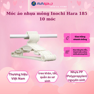 Bộ 10 móc áo mỏng trẻ em hara Inochi 185