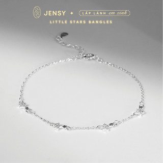 Lắc tay bạc s925 cao cấp jensy "little stars" ltars3745. vòng tay bạc nữ