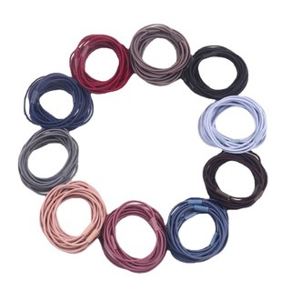 Dây cột tóc đơn giản mix 3 sợi siêu bền nhiều màu tránh gãy rụng tóc phụ kiện tóc