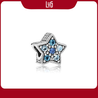 Charm bạc star blue charm 1171 - charm xỏ hình ngôi sao bạc s925