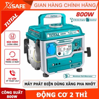 Máy phát điện total tp18001 công suất tối đa 800w, liên tục 650w, động cơ 2 thì, điện thế 220-240v