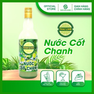 Nước Cốt Chanh Nguyên Chất Thai Lime - Chai Sành 500ml - San Hô Xanh
