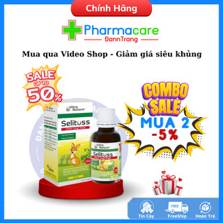 Tinh chất ho Selituss Infant Cough Drops 20ml - Giảm ho, long đờm, giảm đau rát họng cho bé
