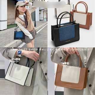 Túi Cê Ka- 961 viền Nổi Dáng Vuông Quai Xách Kèm Đeo Chéo Size 22cm (Ko hộp)