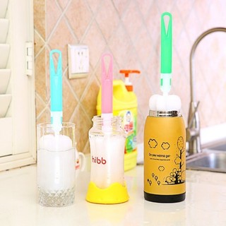 Dụng cụ cọ rửa bình đầu mút bọt biển đa năng