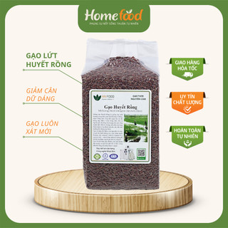 Gạo lứt huyết rồng sạch, Gạo lứt đỏ Homefood túi 1.5kg/gạo lứt ăn kiêng,giữ dáng