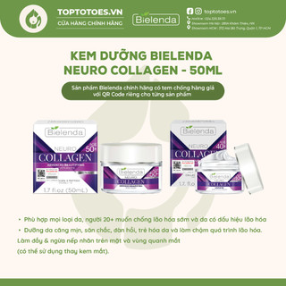 Kem dưỡng Bielenda Neuro Collagen 50ml dưỡng ẩm sâu, trẻ hoá, giúp da căng mịn, đàn hồi