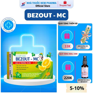 Viên Ngậm Thảo Mộc An Khiết Thanh Bezout- Mc Giảm Ho Khan Ho Có Đờm Viêm Phế Quản - 16 Viên.