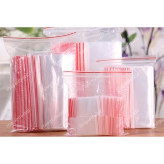 Túi Zip chỉ đỏ đủ size 1kg