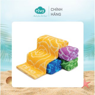 [Combo 2] Khăn Mặt Cotton Tự Nhiên 100% Niva WP2 Thấm Hút Vượt Trội An Toàn Cho Da, Hoa Văn Kích Thước 280x480 mm