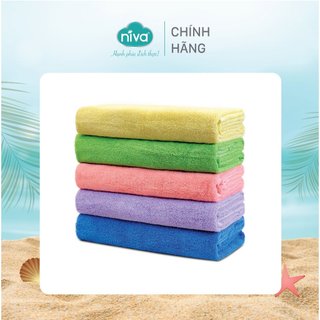 Khăn tắm cotton tự nhiên 100% niva bj3 trơn kích thước 700x1400 mm