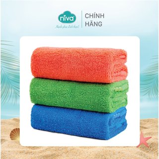 [Combo 5] Khăn Mặt Cotton Tự Nhiên 100% Niva WS1 Mềm Mịn Thấm Hút Tốt, An Toàn Cho Da, Hoa Văn Kích Thước 280x460 mm