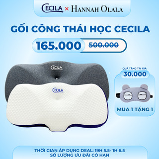 Gối công thái học CECILA chống đau cổ vai ngáy, chống ngủ ngáy, hỗ trợ ngủ nhanh