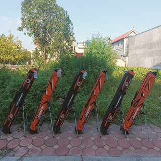 [Các Mẫu] Bao Đựng Cần Câu MC Chính Hãng 3 Ngăn Chính Và 2 Ngăn Phụ, Chất liệu PU