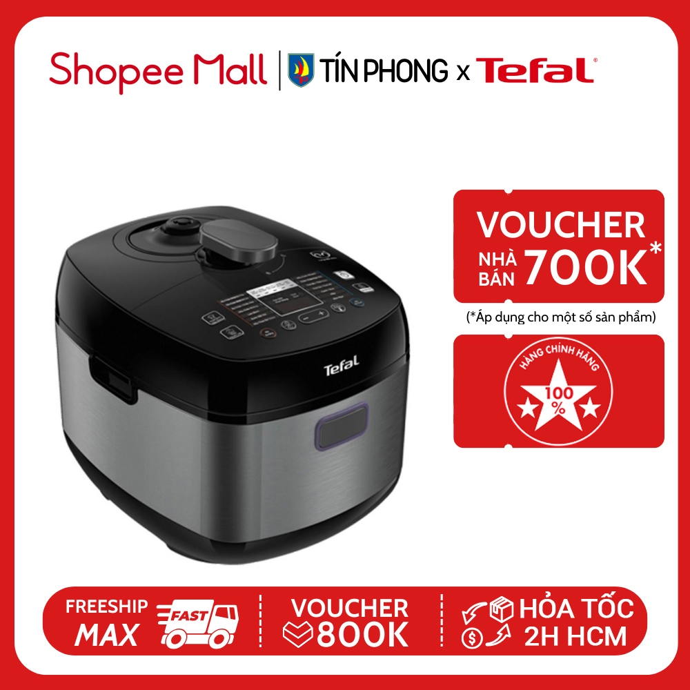 Nồi áp suất điện Tefal Smart Pro CY625868 - 5L, 1000W