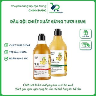 Dầu gội chiết xuất gừng tươi kiểm soát tóc rụng, kích thích mọc tóc, làm sạch da dầu, trị gàu, ngứa.