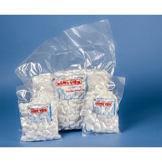 Bông gòn viên bảo thạch tiệt trùng gói 25g,50g,100g,500g