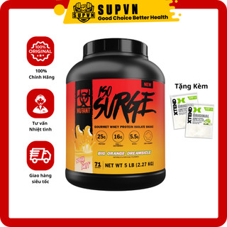 [GIÁ TỐT ƯU ĐÃI] Mutant ISO Surge 5lbs - Sữa Tăng Cơ Hỗ Trợ Phục Hồi Và Phát Triển Cơ Bắp (Thương Hiệu Đến Từ Canada)