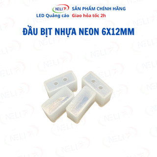 10 đầu bịt cao su cho led dây neon flex có lỗ dây điện và không có lỗ