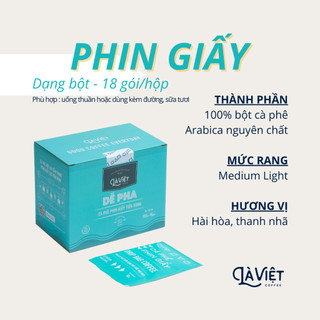 LÀ VIỆT COFFEE - Cà Phê Phin Giấy - 100% Arabica - Hộp 6-18 Gói (10g/Gói)