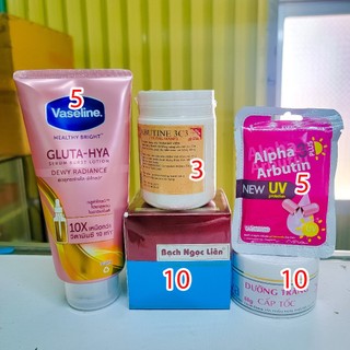 Combo bạch ngọc liên vaseline dưỡng trắng toàn thân
