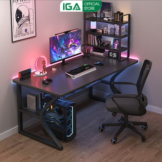 Bàn gaming cao cấp khung thép chống ghỉ kích thước lớn sơn phủ tĩnh điện phong cách hiện đại thương hiệu IGA -GM67
