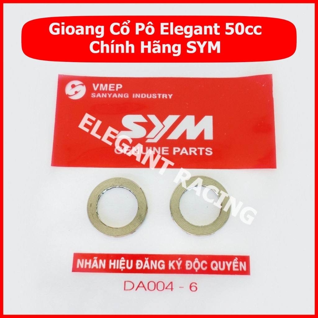 Gioang Cổ Pô Elegant 50cc Chính Hãng SYM