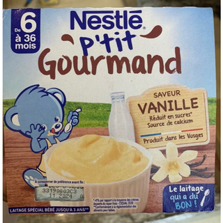 [MẪU MỚI] Váng sữa Nestle nội địa Pháp Hộp 100g, váng sữa cho bé từ 6 tháng ,vỉ 4 hộp date T12/2024