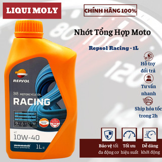 Nhớt repsol racing 10w40 4t fully synthetic 100% tổng hợp 1l