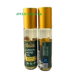 Dầu lăn thảo dược green herb 8ml thái lan