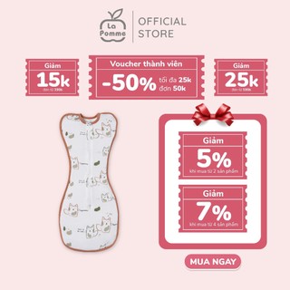(DUY NHẤT T5 - MUA 2 GIẢM 5%, MUA 4 GIẢM 7%) Nhộng chũn sơ sinh La Pomme say giấc